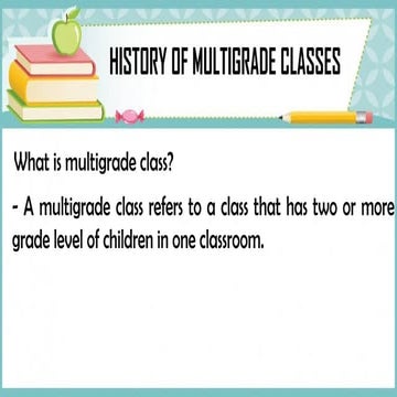 Teaching Multigrade Classes Report PowerPoint