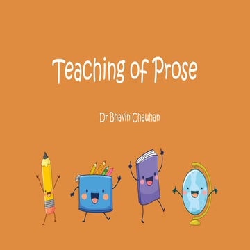 Teaching of Prose