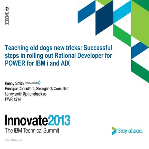 Teaching old dogs new tricks with Rational Developer for System i