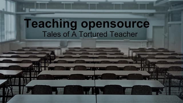 Teaching opensource 2015 | PPT | Free Download