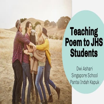 TEFL 1: Teaching Poem to Junior High School Students