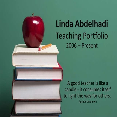 Teaching portfolio
