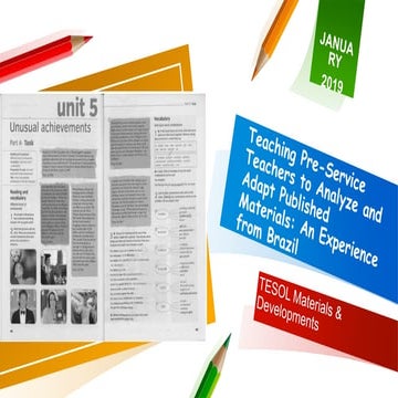 Teaching pre service teachers to analyze and adapt published.group