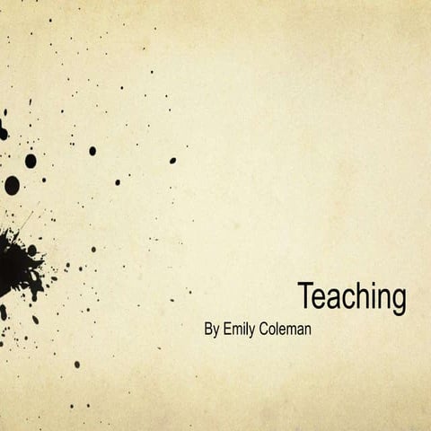 Teaching Presentation Pptx