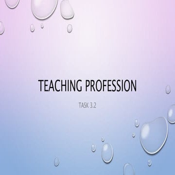 Teaching profession TASK 3.2.pptx