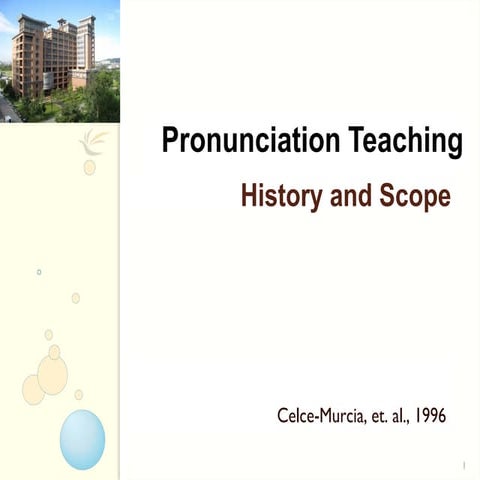 Teaching pronunciation
