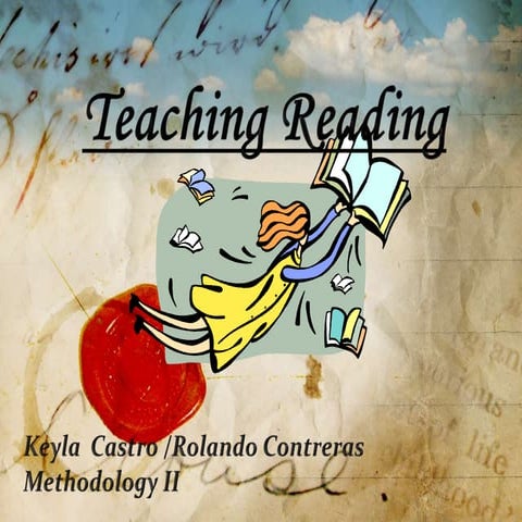 Teaching reading.