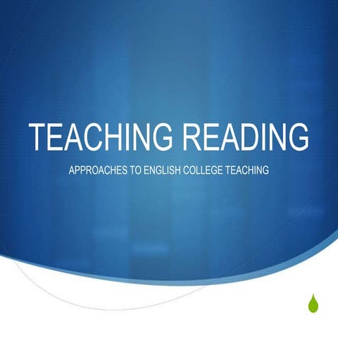 Teaching Reading