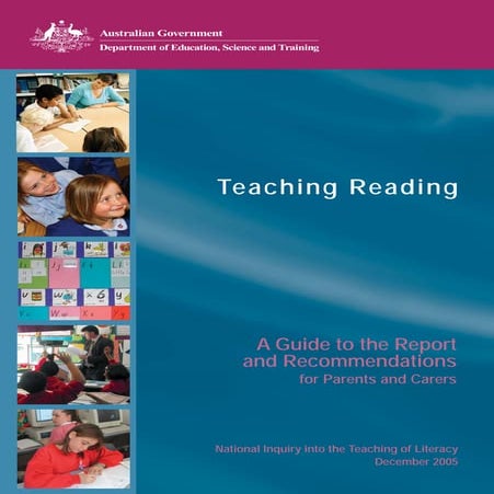 Teaching Reading - AU Inquiry Guide Recommendations