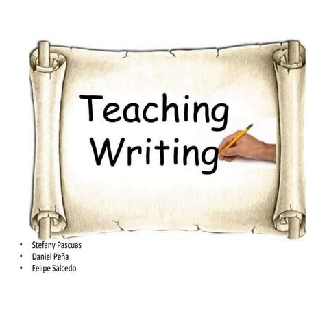 Teaching skills writing pp mayo 15 2018 | PPTX