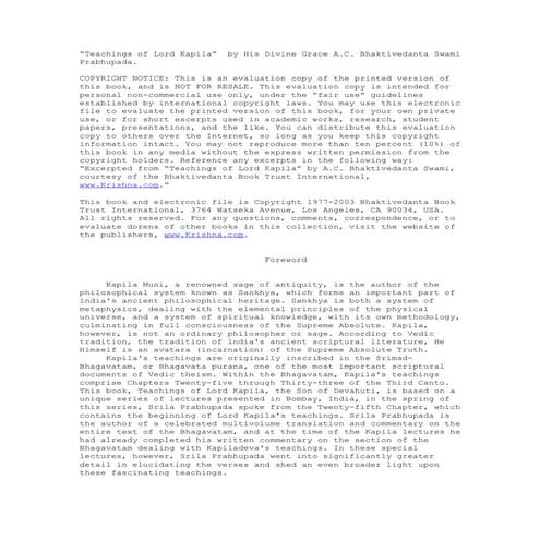 Teachings of lord_kapila