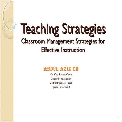 Teaching strategies in Special Education