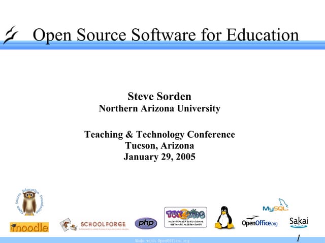 Open Source in Education (2005)