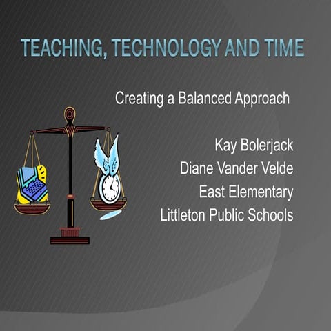 Teaching, technology and time