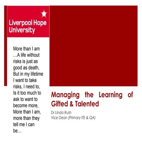 Teaching The Gifted &amp; Talented