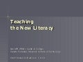 Teaching The New Literacy