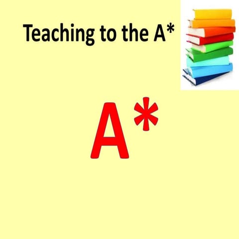 Teaching to the A*