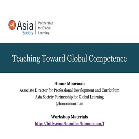 Teaching Toward Global Competence FCTE July 31