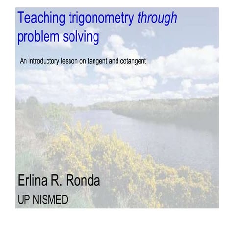 Teaching trigonometry