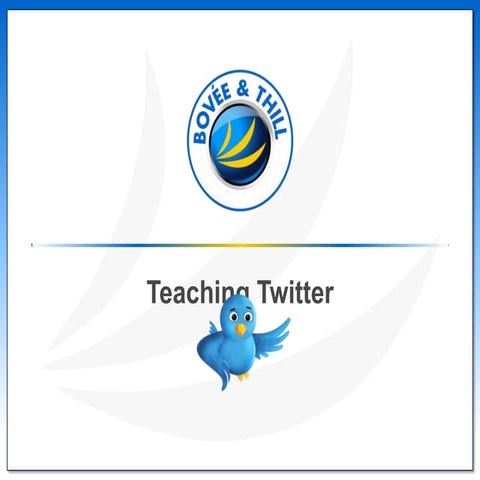 Teaching Twitter
