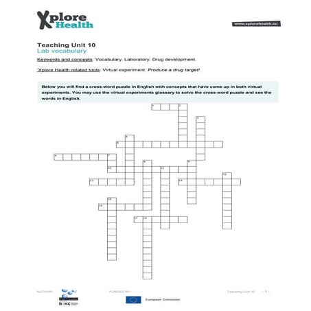 Lab vocabulary - Classroom activities