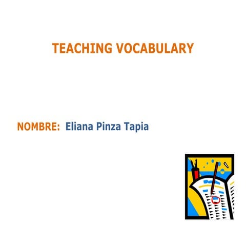 Teaching vocabulary