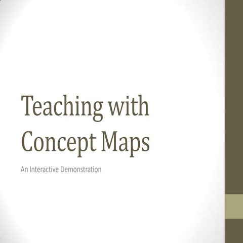 Teaching with concept maps