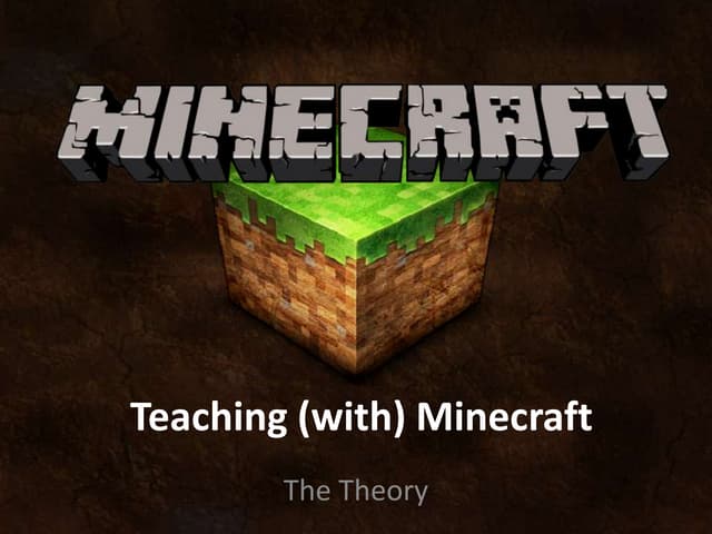 Teaching with Minecraft - Minecraft for Teachers
