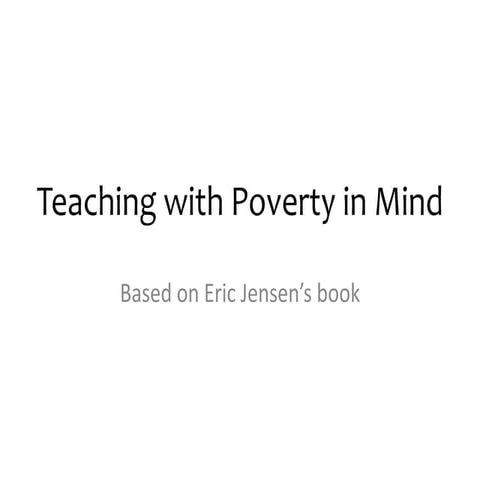 Teaching with poverty in mind
