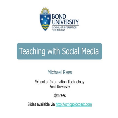 Teaching with Social Media