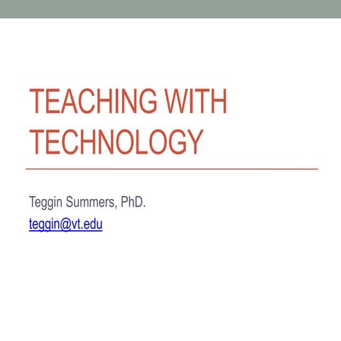 Teaching withtechnology