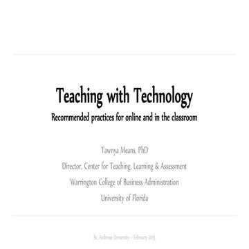 Teaching with technology