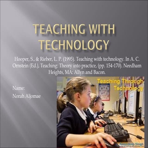 Teaching with technology norah