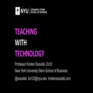 Teaching with technology