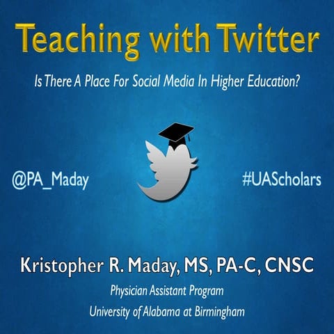 Teaching with Twitter: Is There A Place For Social Media In Higher Education?