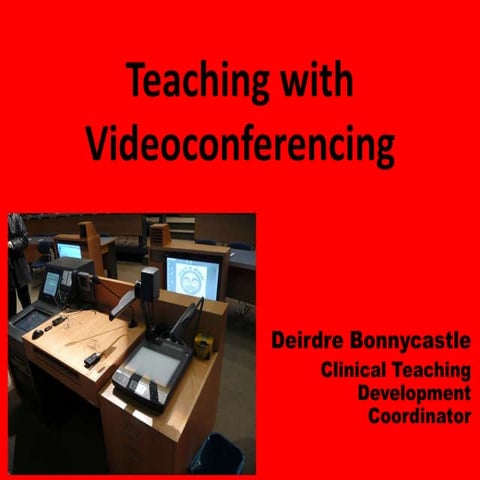 Teaching with Videoconferencing