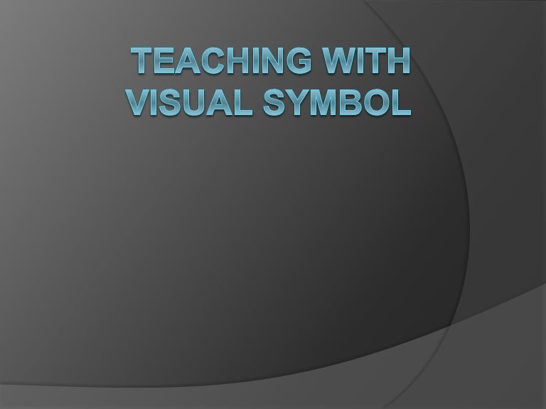 Teaching with visual symbol