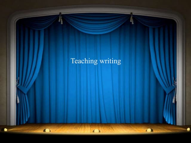 Teaching writing