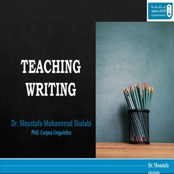 TEACHING WRITING Dr. Moustafa Shalaby1.pptx