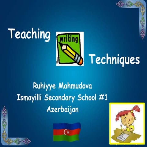 Teaching writing techniques