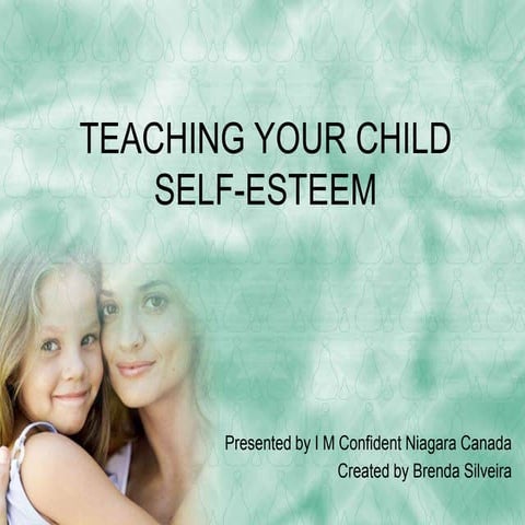 Teaching Your Child Self Esteem