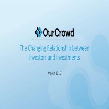 The Changing Relationship Between Investors and Investments 