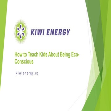 Teach kids eco friendly | PPTX