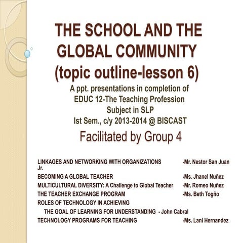 linkages and networking with organizations