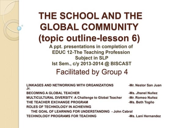 linkages and networking with organizations