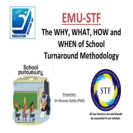 TeachSA 2016 cohort - The Why, What, How and When of school turnaround methodology