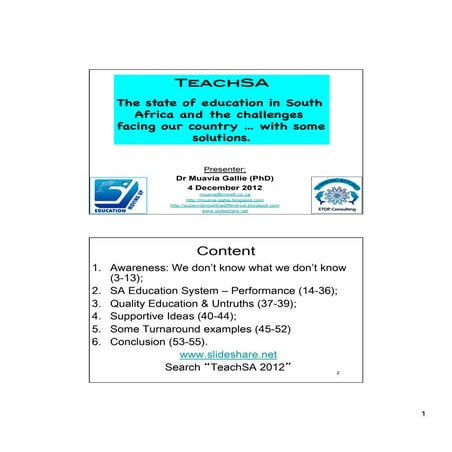 TeachSA 2012