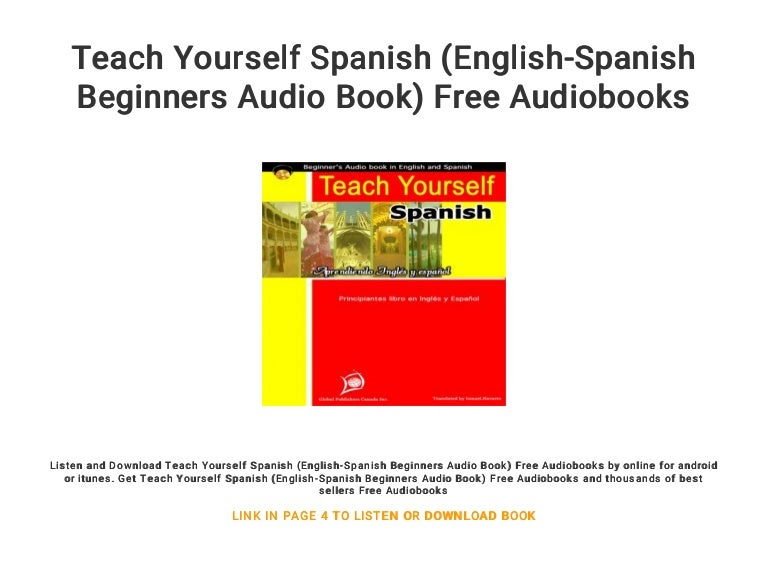 Teach yourself spanish english spanish beginners audio book free au 
