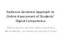 Evidence-Centered Approach to Online Assessment of Students’ Digital Competence