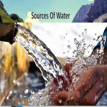 Sources of water | PPTX